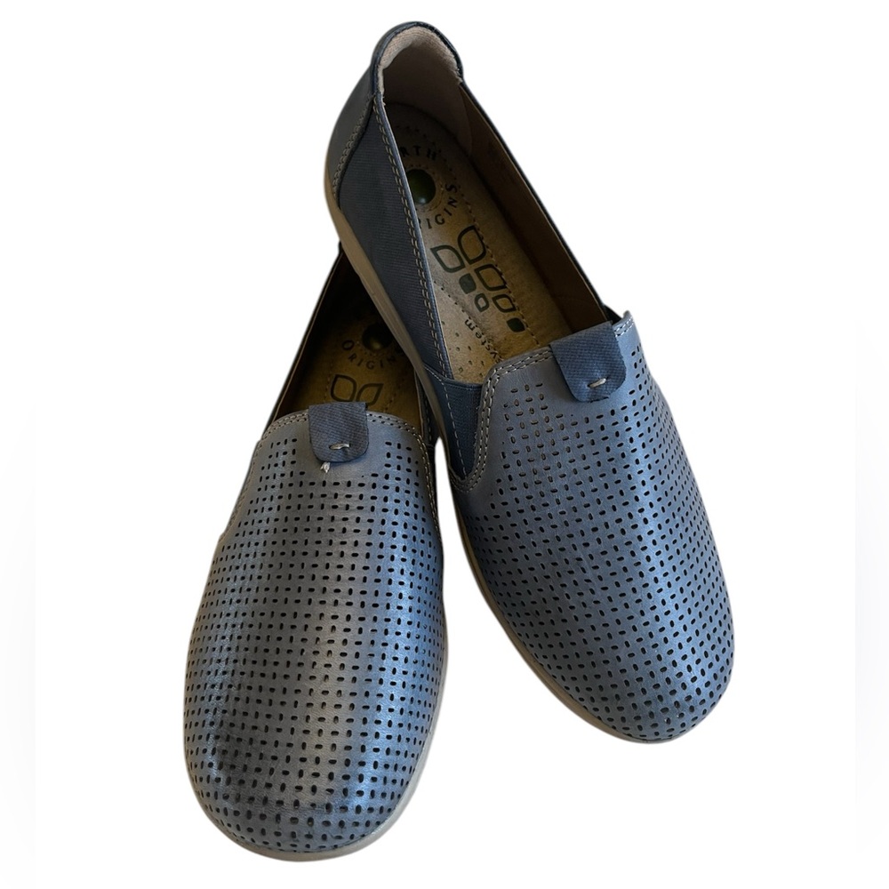 NWOT Earth Origins Women’s Slip On Dusty Blue Tanner Loafers
